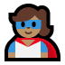 🦸🏽 superhero: medium skin tone display on Windows